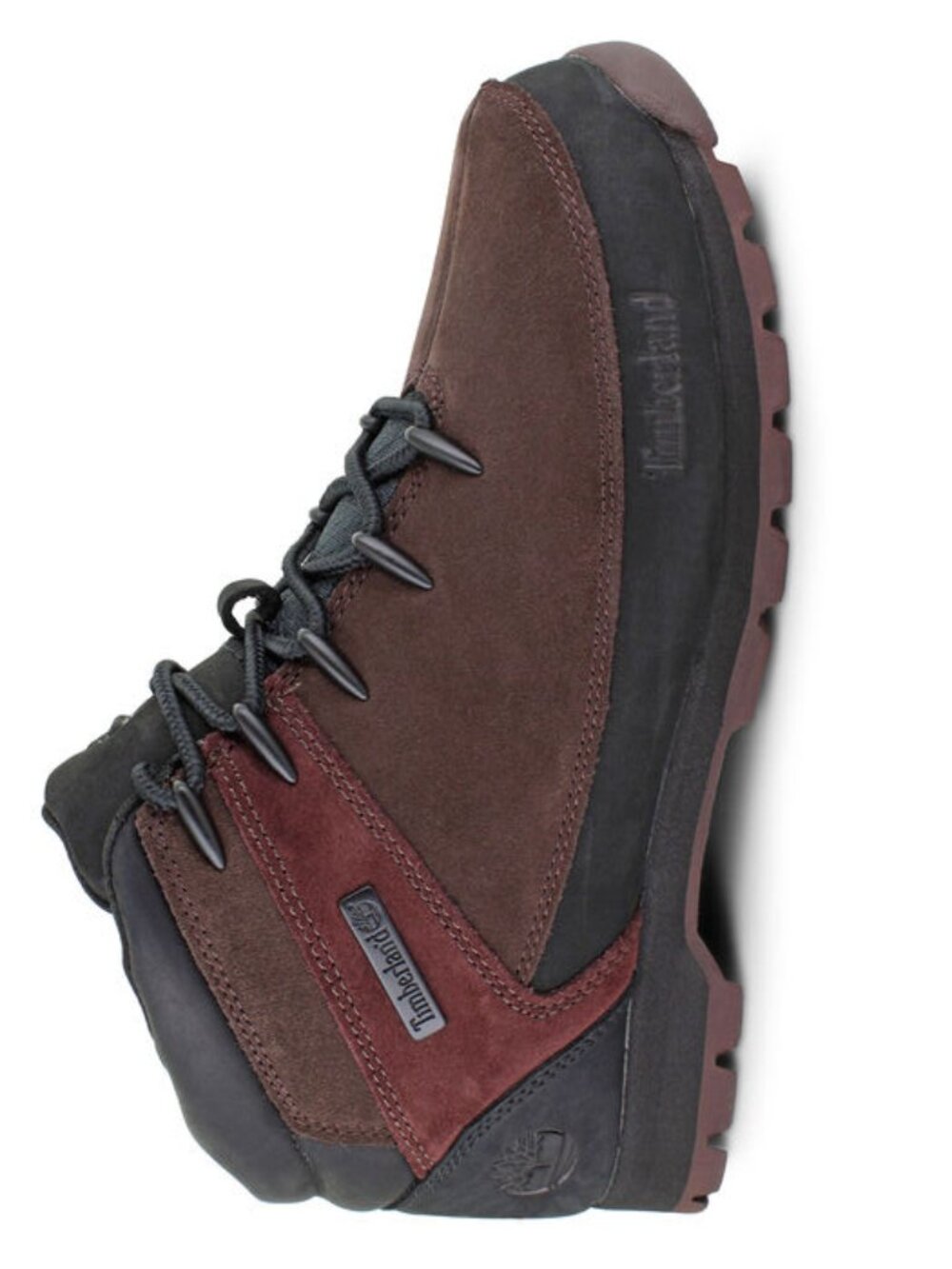 Timberland Mens Euro Sprint Boots Mid Lace Dark Brown Suede 8.5